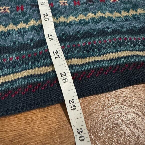 VTG Sweater Vest 22W 3D Textured Cottage Core Grandma White Stag Holidays FLAWS - Picture 12 of 12